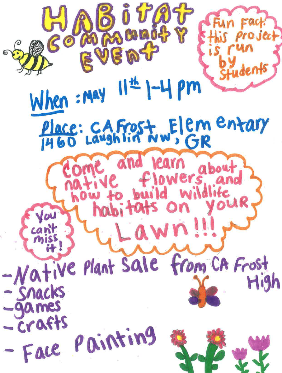 Habitat Community Event invitation